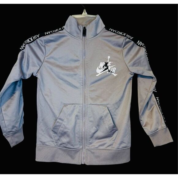 Nike Air Jordan Youth Track Jacket Full Zip Sz. M Gray Basketball - Picture 2 of 7